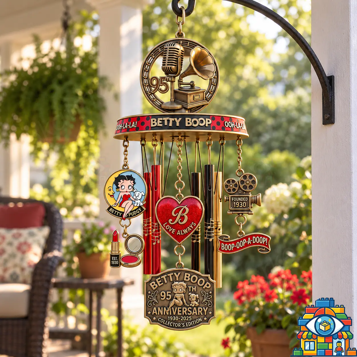 Betty Boop 95th Anniversary Wind Chime - Look At Market