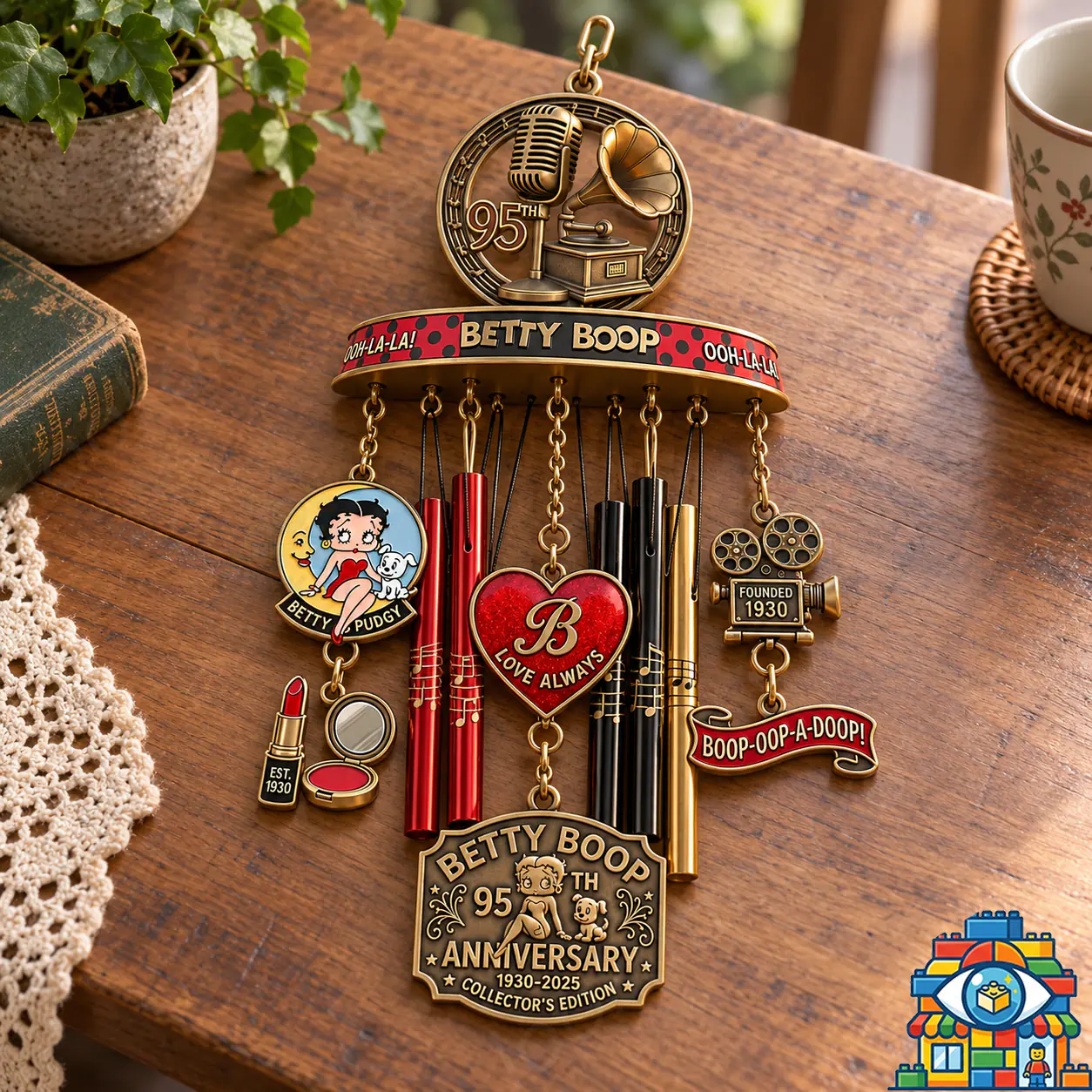 Betty Boop 95th Anniversary Wind Chime - Look At Market