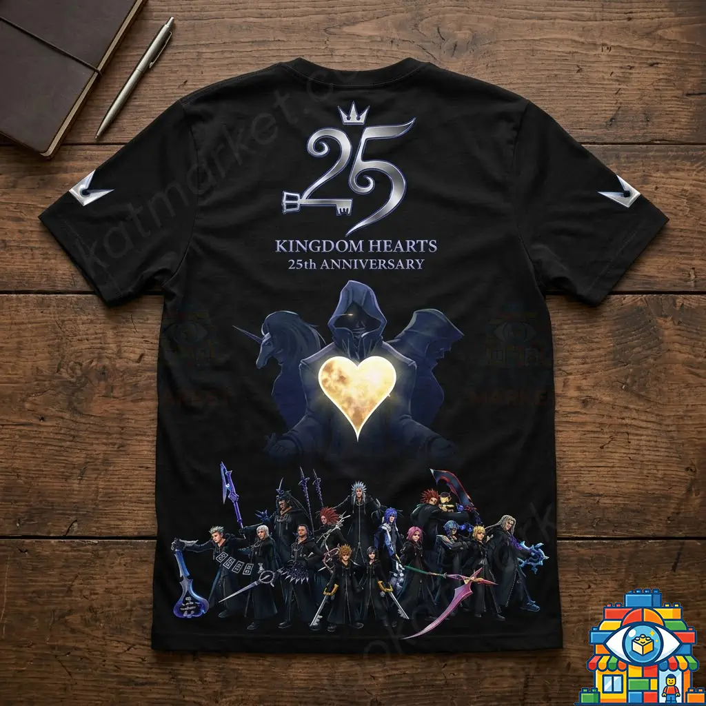 Kingdom Hearts 25th Anniversary Graphic T-Shirt | LookAtMarket